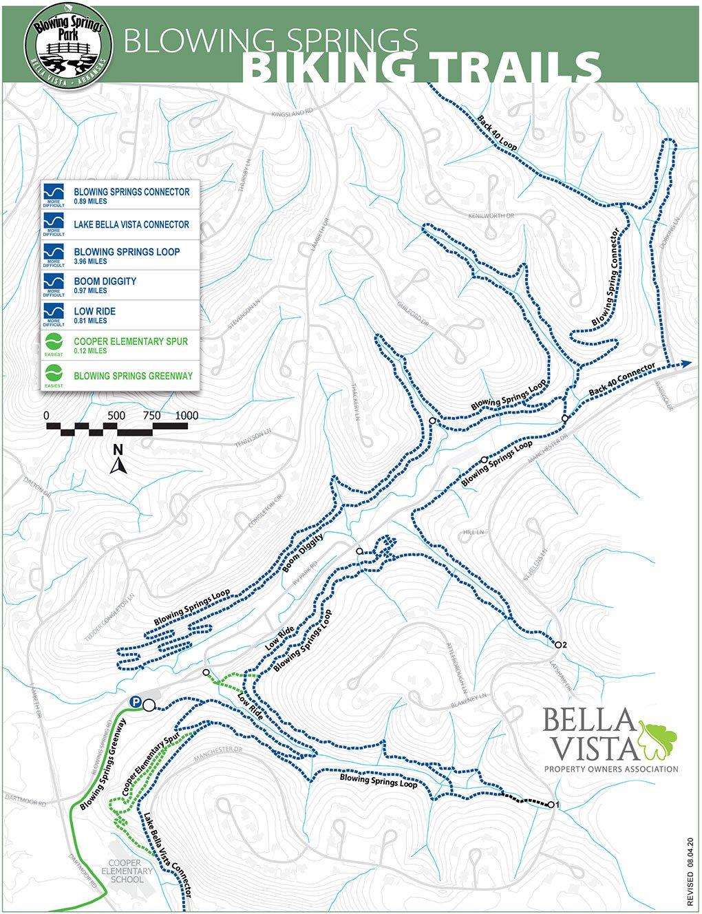 Mountain biking on Blowing Springs singletrack trail Bella Vista Arkansas